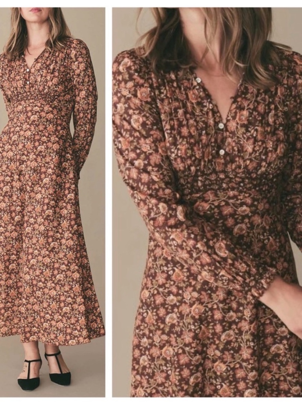 Doen Milana Dress in Mulberry Vine Floral
